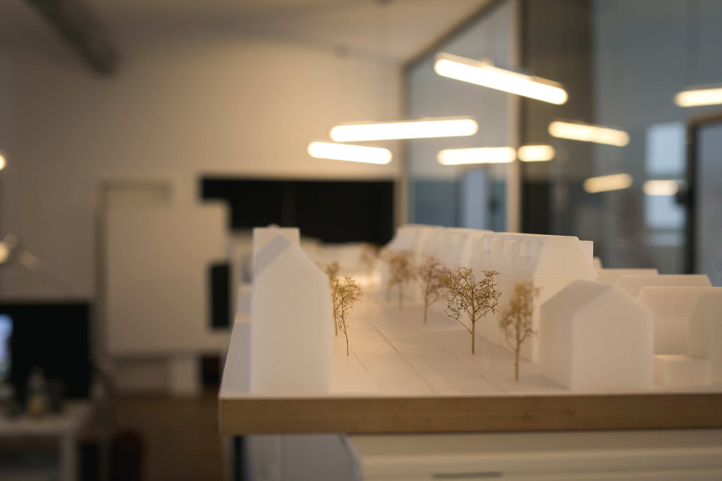 Konzeptmodell für die Dacherweiterung in der Frankenstraße in Nürnberg vom Bermüller+Niemeyer Team.