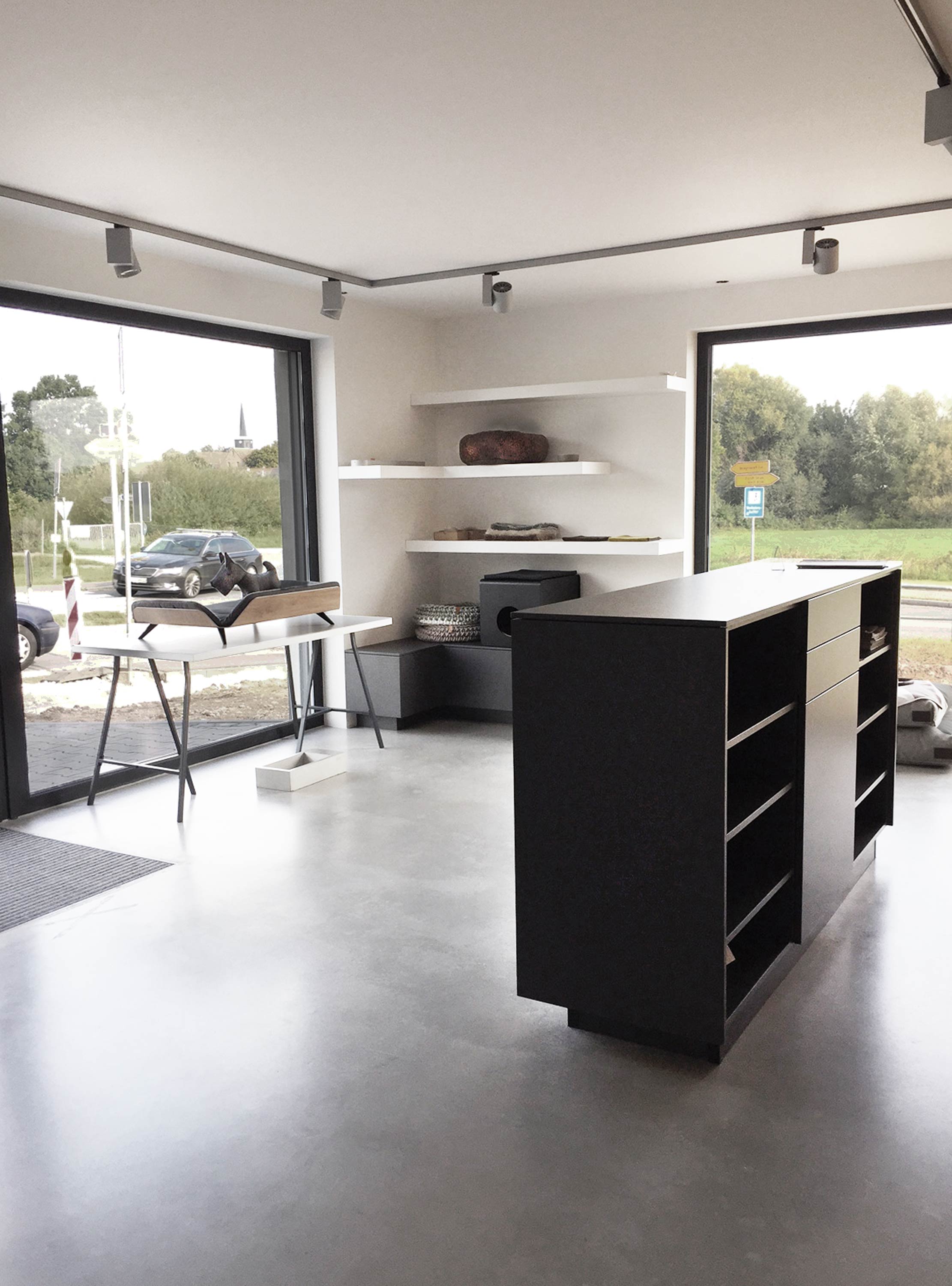 Showroom von Mia Cara gestaltet von Bermüller+Niemeyer Architekturwerkstatt.