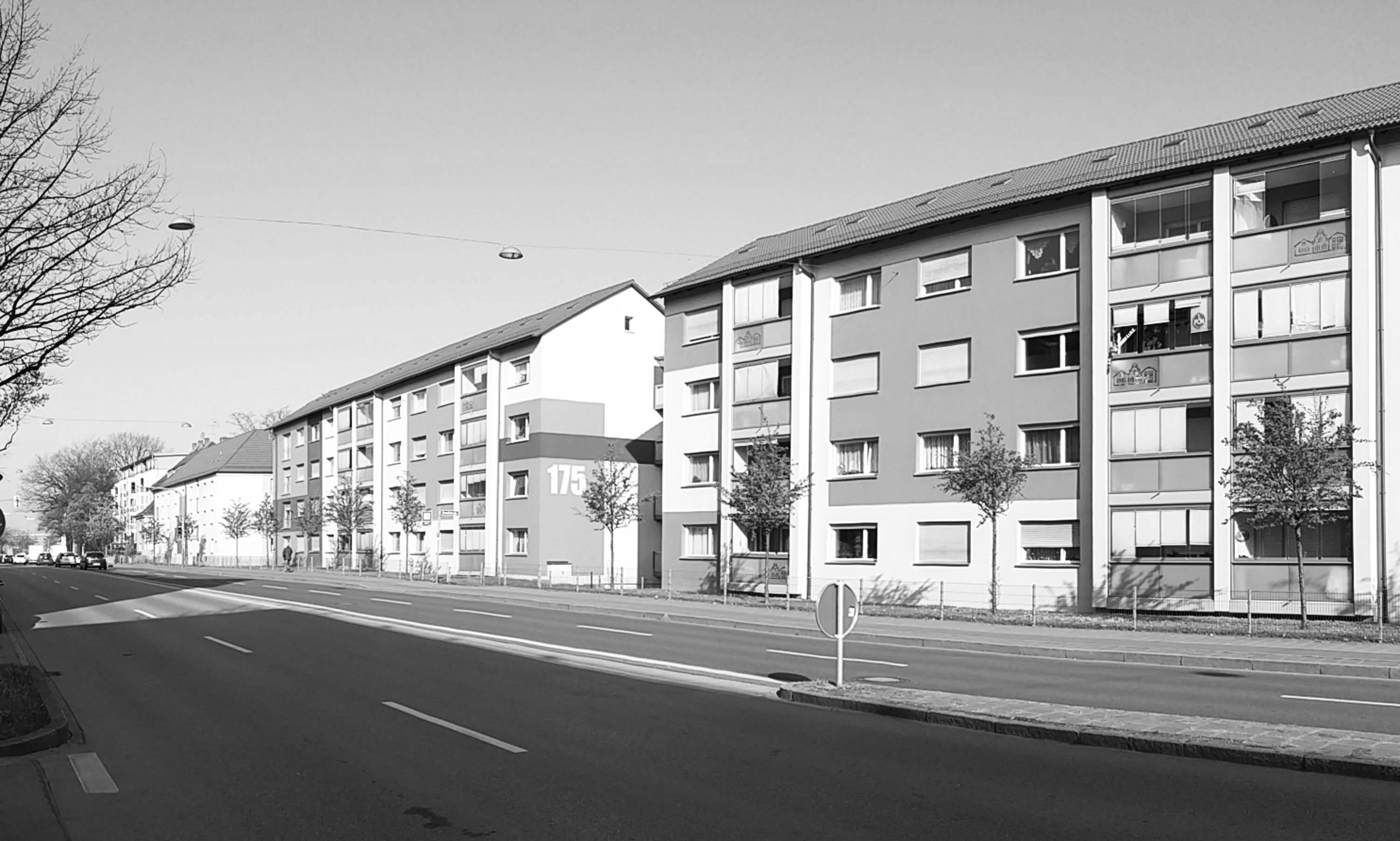 Bild vom Bestand der Mehrfamilienhäuser in der Frankenstrasse in Nürnberg.