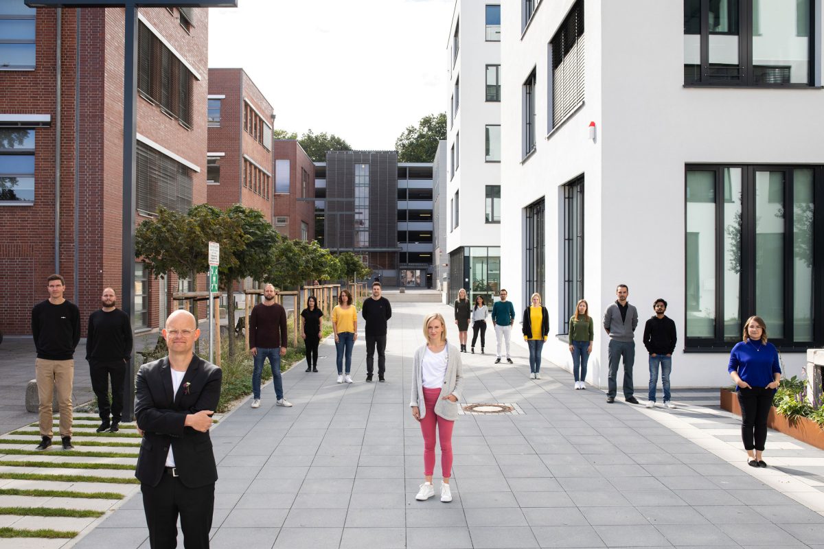 Das komplette Team der Bermüller+Niemeyer Architekturwerkstatt in Nürnberg.