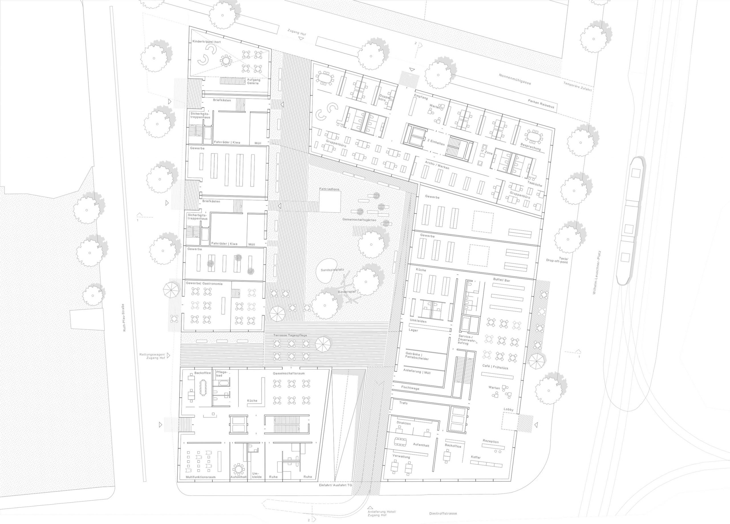 Die Bermüller+Niemeyer Architekturwerkstatt freut sich über die Anerkennung beim Wettbewerb am Wilhelm-Leuschner-Platz in Leipzig.