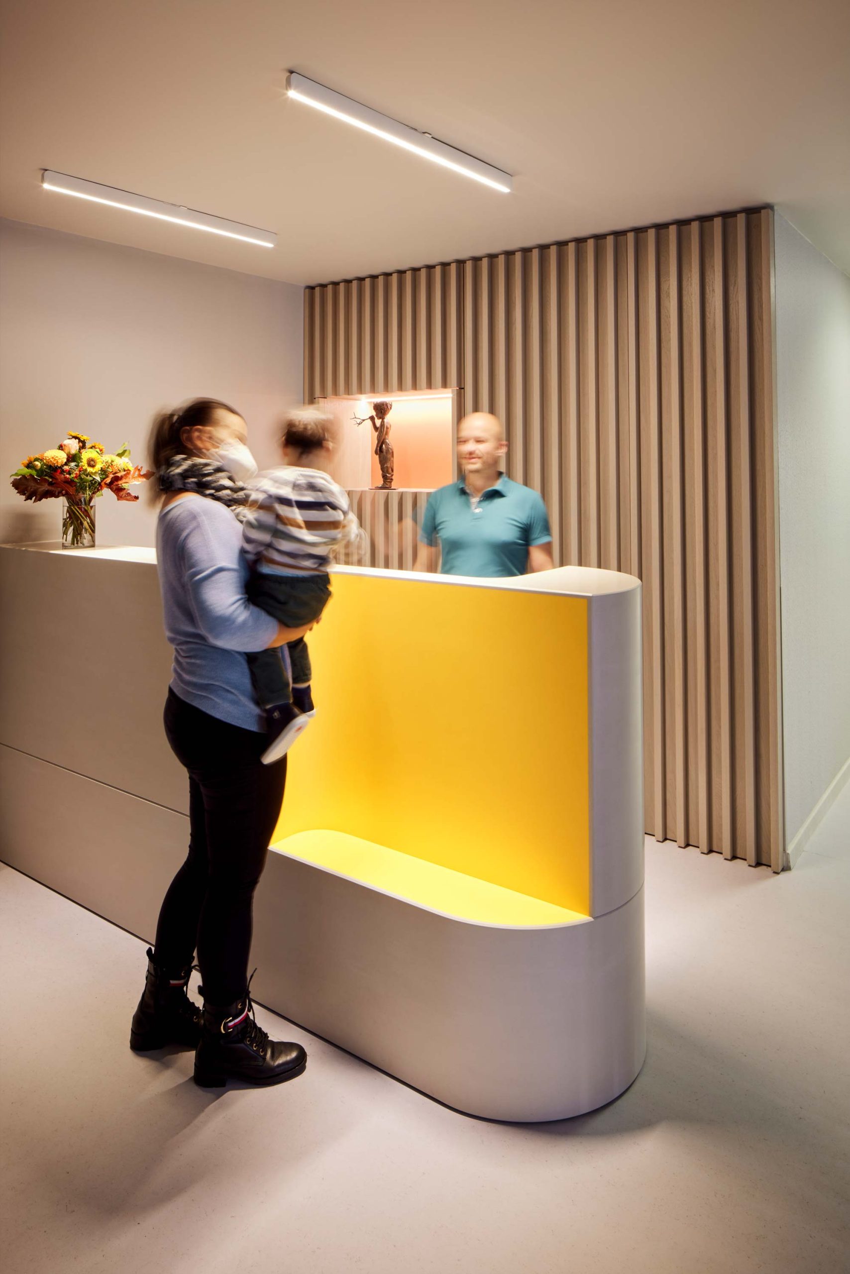 Eingangsbereich der Praxis für Kinderchirurgie