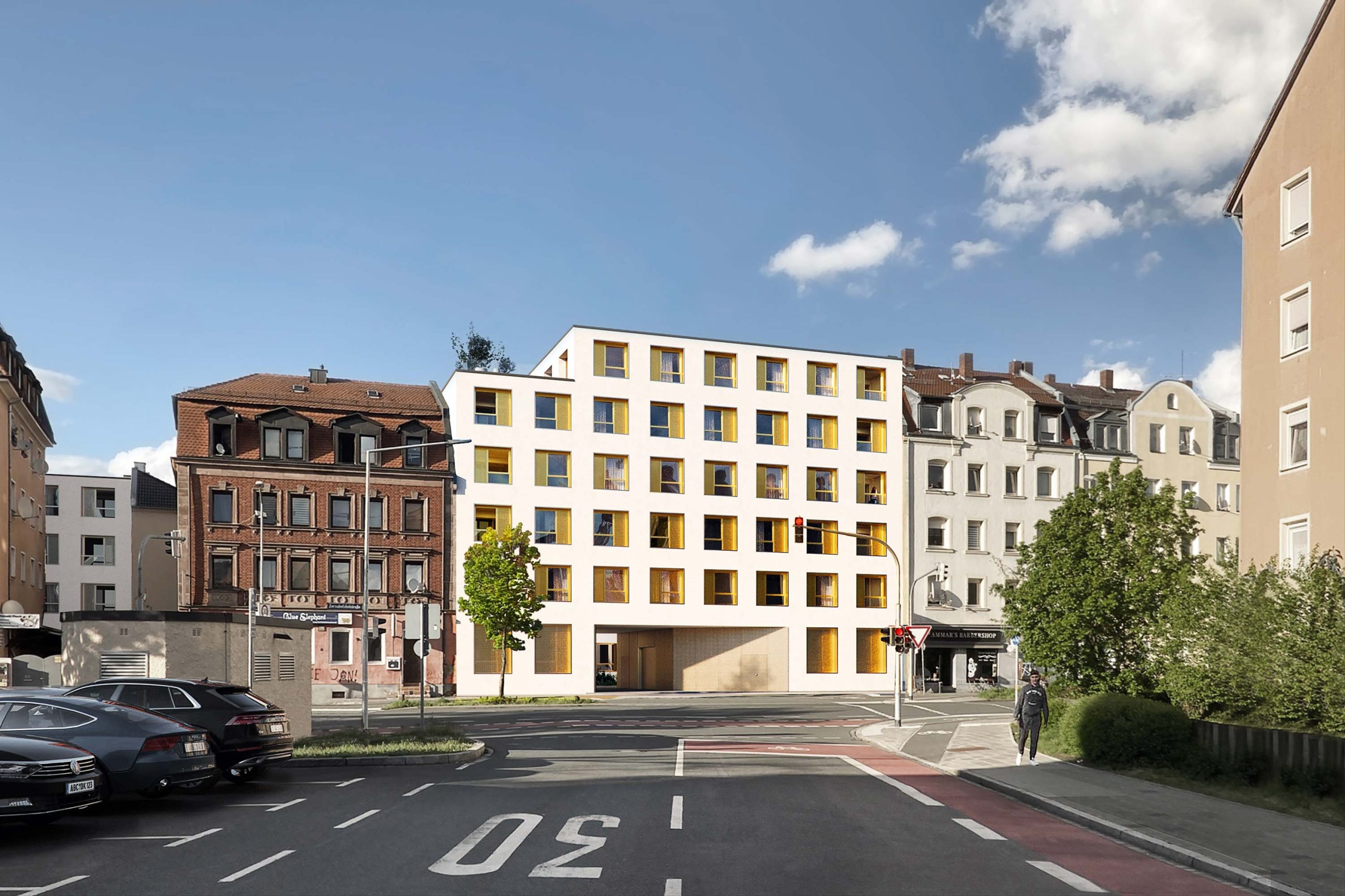 en Bloc in Nürnberg geplant von der Bermüller + Niemeyer Architekturwerkstatt