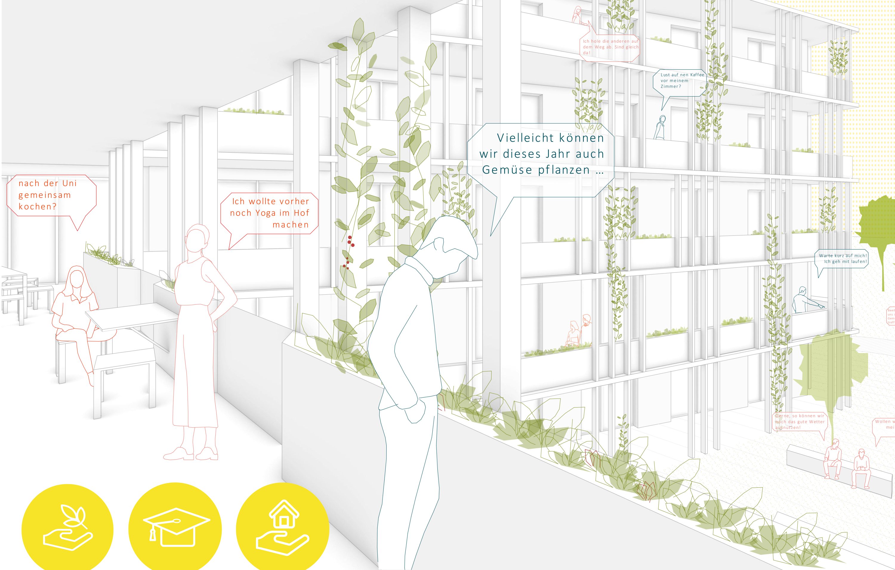 Im Park Architekten Nürnberg Studentenwohnheim Bayreuth