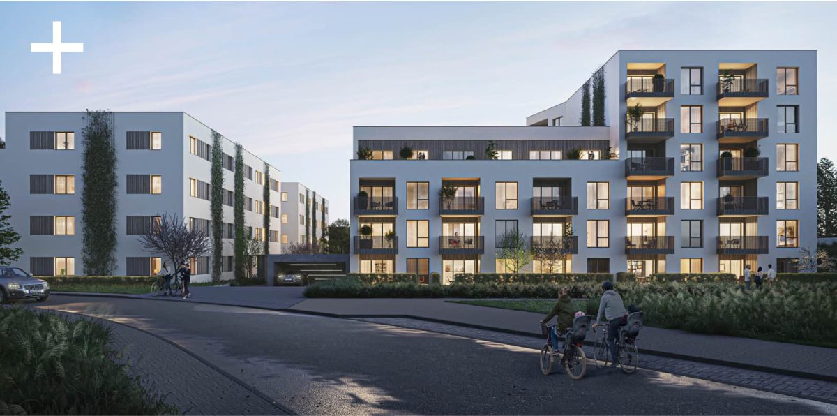 Eckpfeiler Rendering DGNB Silber Wohnhaus